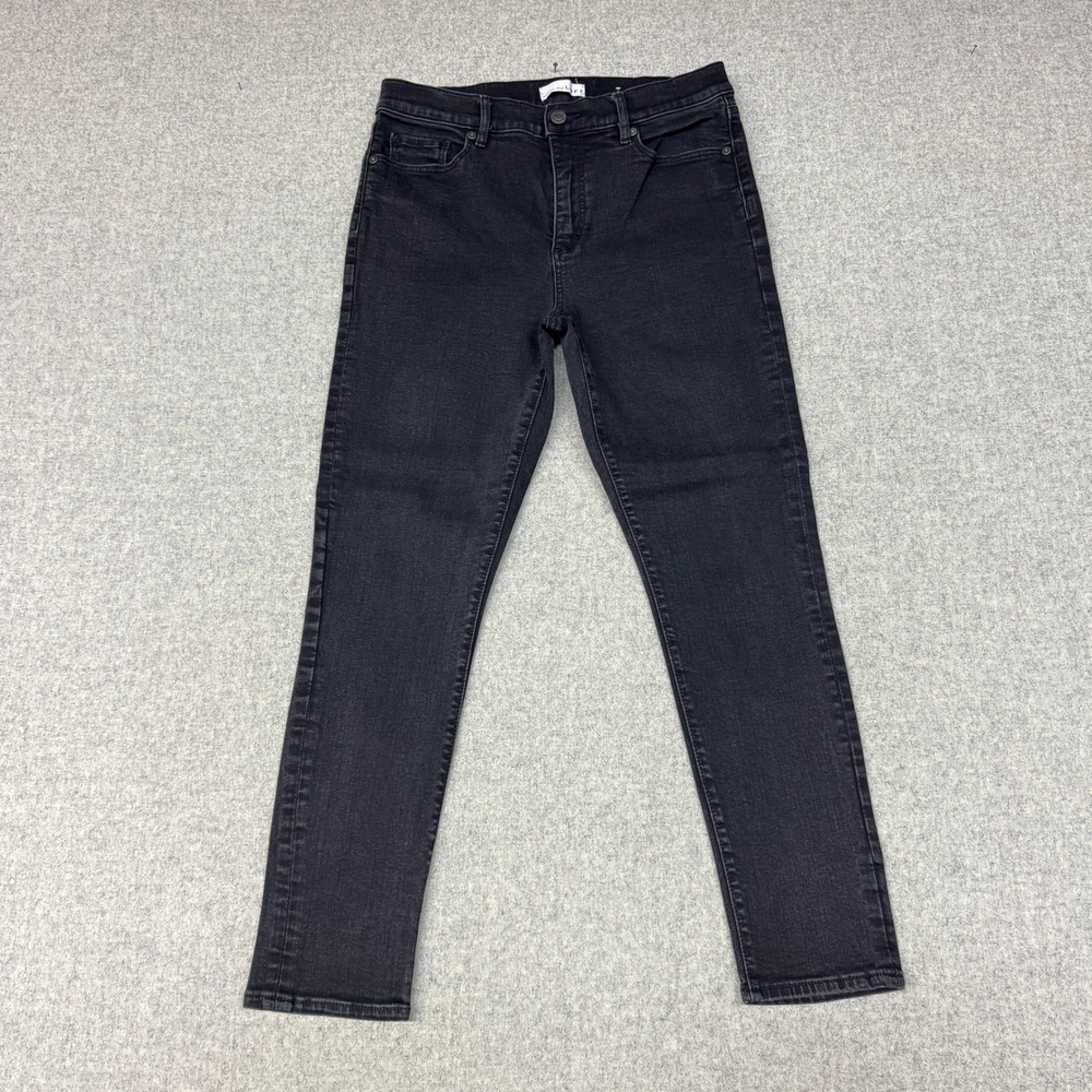 Loft | Skinny Jeans | 10 30 | Black | Faded Stretch Denim 5-Pocket Casual Pants